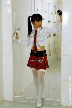 Japanese school girl and her white ESL teacher engage in lesbian sex - Japan on dochick.com