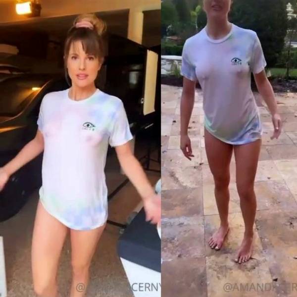 Amanda Cerny Nipples Wet Shirt Onlyfans Video Leaked - Usa on dochick.com