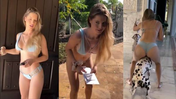 Amanda Cerny Sexy Thong Bikini Video Leaked on dochick.com