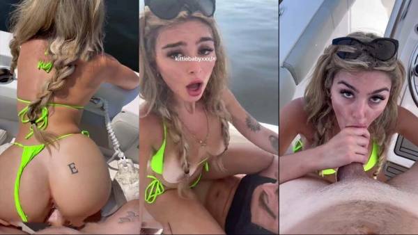 KittieBabyXXX Hardcore Sex Tape On A Boat Video Leaked on dochick.com