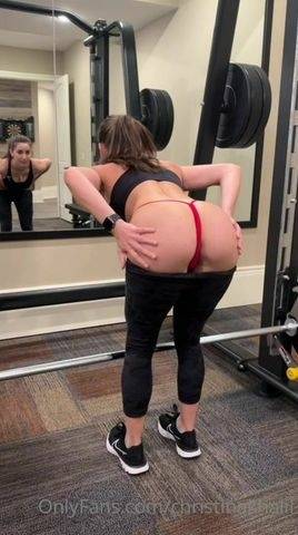 Christina Khalil - Gym Work Out on dochick.com