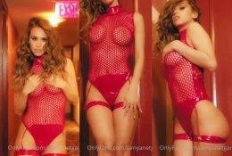 Yanet Garcia See Through Red Lingerie Tease Video Leaked on dochick.com