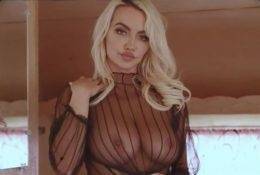 Lindsey Pelas Big Tits See Through Black Lingerie Video Leaked on dochick.com
