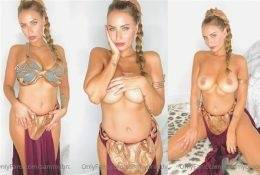 Sammy Braddy Topless Princess Leila Cosplay Video Leaked on dochick.com