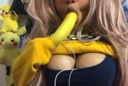 ASMR Pika Patreon Banana Lollipop Video on dochick.com
