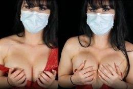 Masked ASMR Nude Topless Waiting For Cum on dochick.com