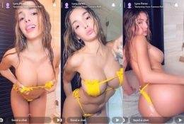 Lyna Perez Sexy Yellow Bikini Strip Tease Video Leaked on dochick.com