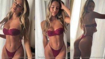 Carolina Samani Nude Bikini Teasing Video Leaked on dochick.com
