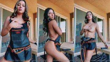 Arianny Celeste Nude in Carpenter Dress Teasing Video Leaked on dochick.com
