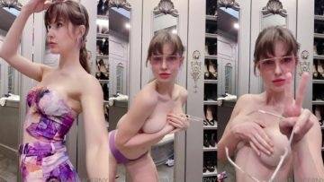 Amanda Cerny Nude Striptease Porn Video Leaked on dochick.com