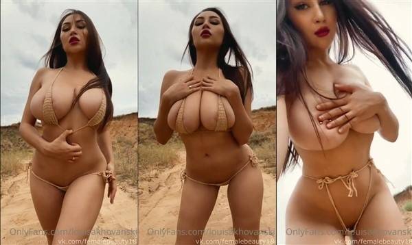Louisa Khovanski Nude Outdoor Teasing Video on dochick.com