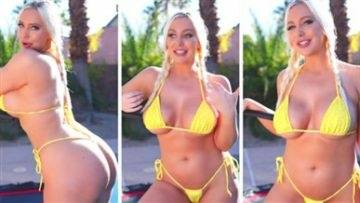 Tara Babcock Youtuber Yellow Bikini Video Leaked on dochick.com