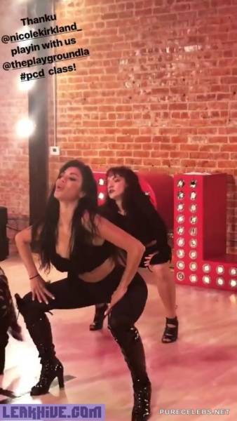 Leaked Nicole Scherzinger Shakes Her Perfect Ass During Rehearsal on dochick.com