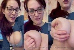 Tessa Fowler Topless Big Tits Strip Video Leaked on dochick.com