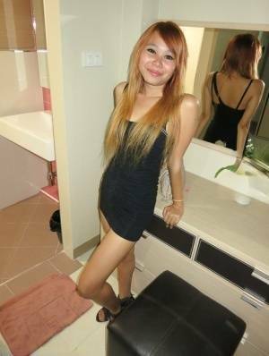 Young looking Thai girl takes a cumshot on her tight butt from sex tourist - Thailand on dochick.com