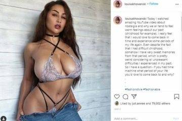 Louisa Khovanski Nude Big Tit Onlyfans Worship Video Leaked on dochick.com