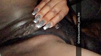 Jada Fire - closeup nude ebony pussy masturbation OnlyFans on dochick.com