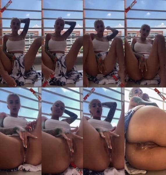 Agata Ruiz - pussy fingering on balcony snapchat premium 2021/01/11 on dochick.com