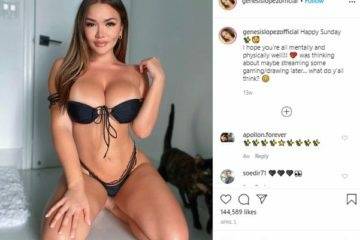 Genesis Lopez Full Nude Drunk Cumming Video Leaked on dochick.com