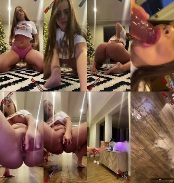 Allison Parker dildo masturbation on the floor snapchat premium 2019/12/12 on dochick.com