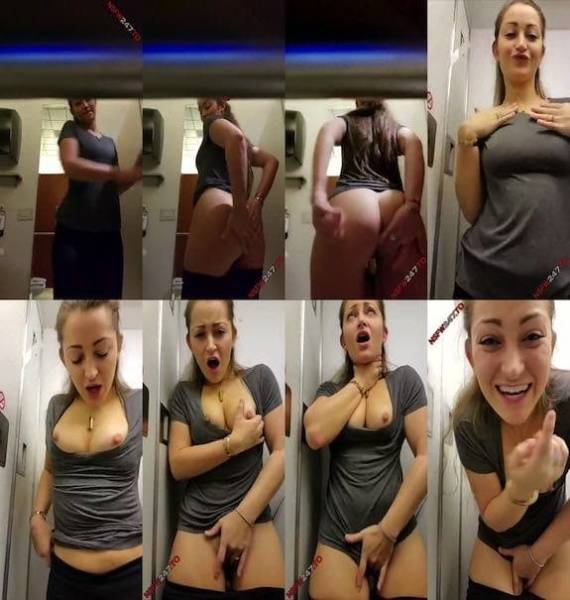 Dani Daniels airplane toilet masturbation snapchat premium 2019/10/19 on dochick.com