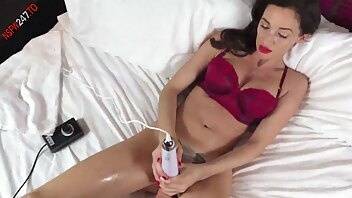 Georgie Darby penetrated by fuck machine while a vibrator teases her clit onlyfans porn videos on dochick.com