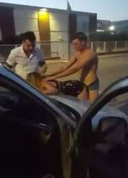 Two dudes fuck drunk girl on dochick.com