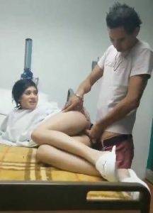 Teen fucks with her cousin in hospital on dochick.com