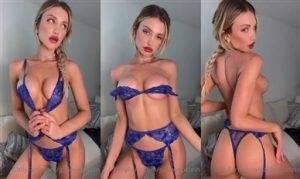 Leak Tiktok Porn Gabby Epstein Nude Blue Lingerie Teasing Video Leaked on dochick.com