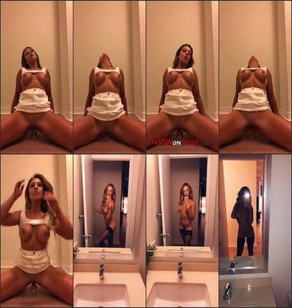 Katie Adler dildo riding & sexy stocking naked mirror view snapchat premium 2018/05/29 on dochick.com