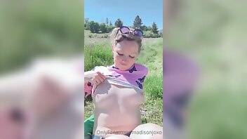 Madisonjoxo just a day in nature onlyfans leaked video on dochick.com