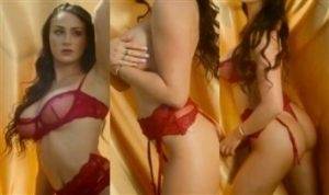 Jessica Bartlett Nude Red Lingerie Teasing Video Leaked thothub on dochick.com