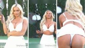 Lindsey Pelas bouncing tits in tennis dress thothub on dochick.com