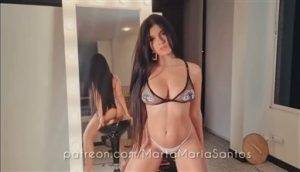 Marta Maria Santos Nude White Thong Teasing Video Leaked on dochick.com
