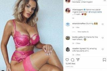 Rhian Sugden Nude Video Lingerie Model on dochick.com
