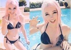Belle Delphine Sexy Holiday Fun in the Pool Video on dochick.com