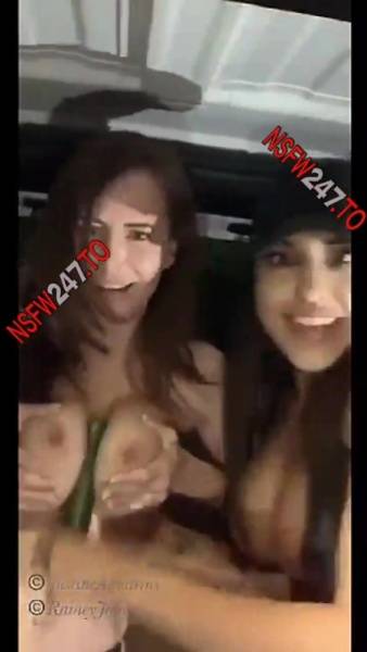 Justine Aquarius & Rainey James cucumber masturbating with anal plug snapchat premium xxx porn videos on dochick.com