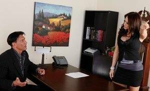 Sexy office milf fuck with wonderfully groomed Chanel Preston on dochick.com