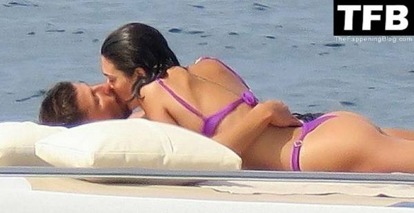 Ruben Dias Packs on the PDA with a Mysterious Scantily-Clad Woman on a Boat in Formentera on dochick.com
