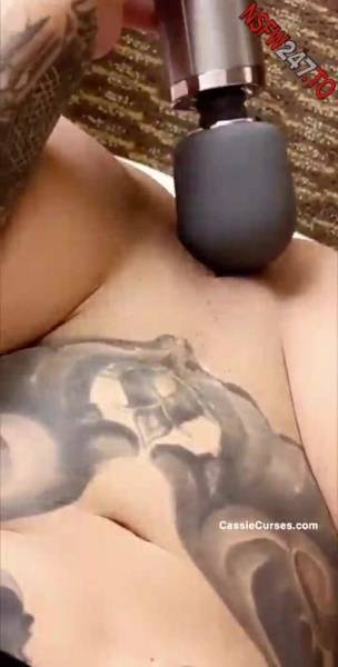 Cassie Curses Hitachi masturbating on the floor snapchat premium xxx porn videos on dochick.com