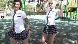 Brave Watchman Brick Danger Caught Bad Girls In Skirts And Punished Them on dochick.com
