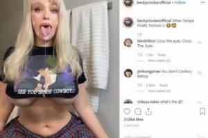 Becky Crocker Blowjob Deep Throat Nude Porn Video on dochick.com