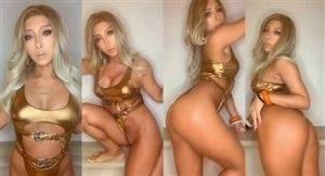 Nonsummerjack Gold Bathsuit Teasing Nude Video Leaked on dochick.com