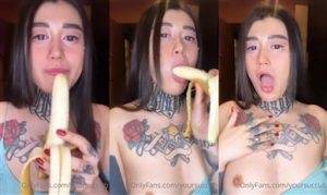 Yoursuccub leaked Banana Sucking Onlyfans Video on dochick.com