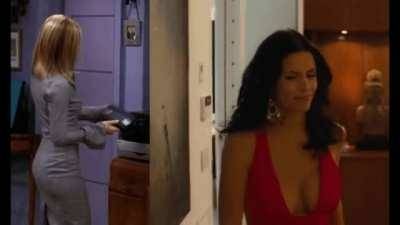 Jennifer Aniston and Courteney Cox. Two of the hottest women ever on dochick.com