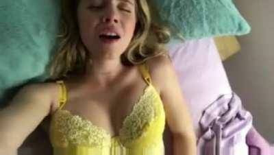 Sydney Sweeney on her back with her big breasts heaving in pleasure is a great look on dochick.com