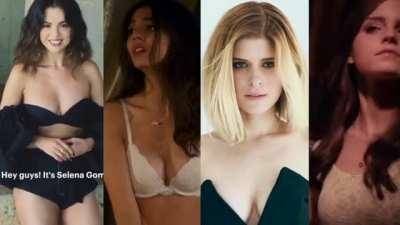 Which one takes your load? Selena Gomez, Victoria Justice, Kate Mara or Emma Watson on dochick.com