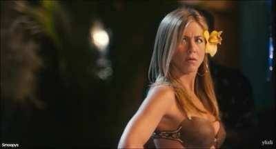 Jennifer Aniston in a coconut bra on dochick.com