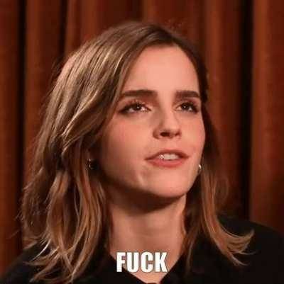 Emma Watson Face when you Slide your Cock in her Ass without any Lube. on dochick.com