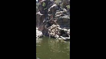 Davina Davis jumps off a cliff premium free cam snapchat & manyvids porn videos on dochick.com